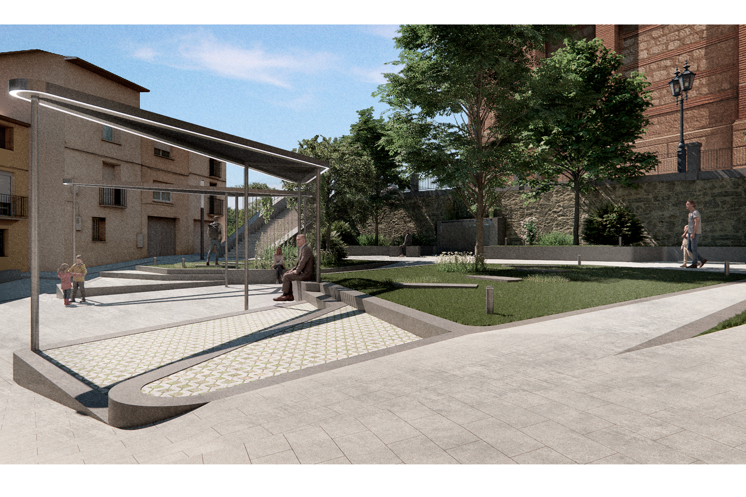 Reurbanización Plaza Capitán Esponera. Épila